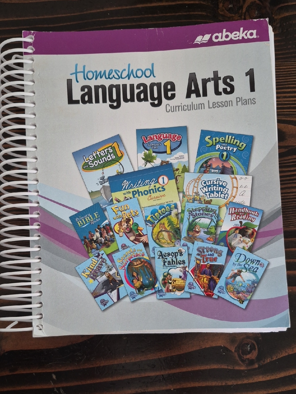 First Grade Abeka Homeschool Language Arts 1 Curriculum Lesson Plan Book